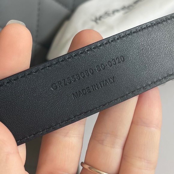 Saint Laurent Cassandre thin belt - Picture 4 of 8